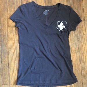 V-Neck Fleur-De-Lis Tee